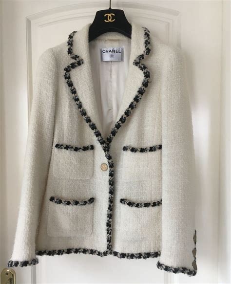 white chanel coat